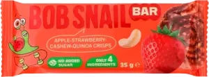 Фото 5 - Батончик Bob Snail Яблуко-Полуниця-Кеш`ю 35 г