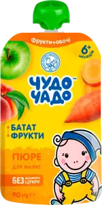 Фото 8 - Пюре Чудо-Чадо Батат та фрукти 90 г