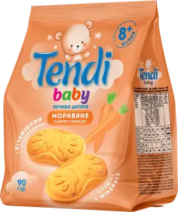 Фото 10 - Печиво Tendi baby Моркв'яне 90 г
