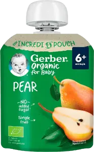 Фото 7 - Пюре Gerber Груша органічне 80 г