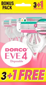Фото 8 - Станки для гоління Dorco Eve4 одноразові жіночі з 4 лезами 4 шт