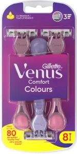 Фото 1 - Станки для гоління Gillette Venus Colours жіночі одноразові 8 шт