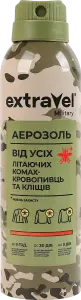 Фото 1 - Аерозоль Extravel Military від усіх літаючих комах-кровопивць і кліщів 170 мл