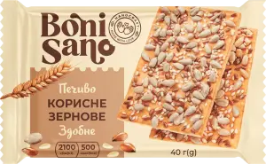 Фото 5 - Печиво BoniSano Корисне зернове здобне 40 г