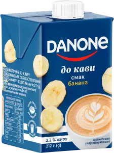 Фото 5 - Напій молочний Danone Банан 3.2% 212 г