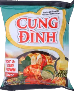 Фото 11 - Локшина швидкого приготування CUNG DINH Hot & Sour Prawn Hot Pot 85 г