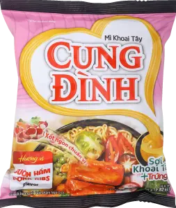 Фото 12 - Локшина швидкого приготування CUNG DINH Pork Ribs With Five Fruits 80 г