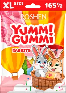 Фото 8 - Цукерки желейні Roshen Yummi Gummi Rabbits 165 г