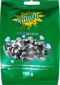 Фото 6 - Насіння соняшника Sultan Premium смажене підсолене 120 г
