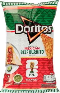 Фото 6 - Чипси Doritos кукурудзяні зі смаком мексиканського буріто з яловичиною 90 г