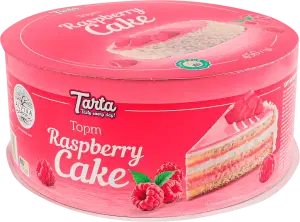 Фото 3 - Торт Tarta Raspberry Cake бісквітний 450 г