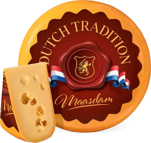 Фото 2 - Сир Dutch Tradition Маасдам 45% ваговий