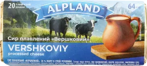 Фото 4 - Сир ALPLAND плавлений з грибами 20% 64 г