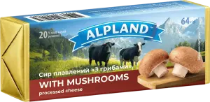 Фото 4 - Сир ALPLAND плавлений з грибами 20% 64 г