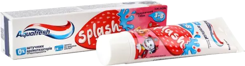 Зубная паста Aquafresh Splash с клубникой и мятой для детей 6-8 лет 50 мл