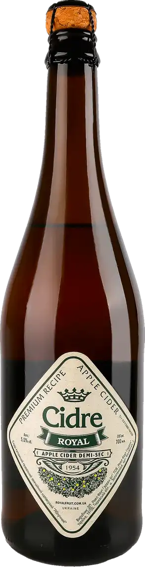 Фото 1 - Сидр Cidre Royal Яблучний напівсухий 5% 0.7 л
