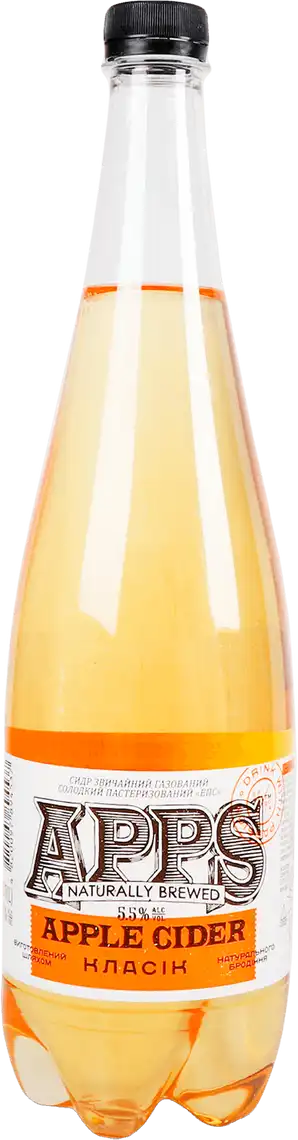 Фото 1 - Сидр Apps Яблуко 5.5% 1 л