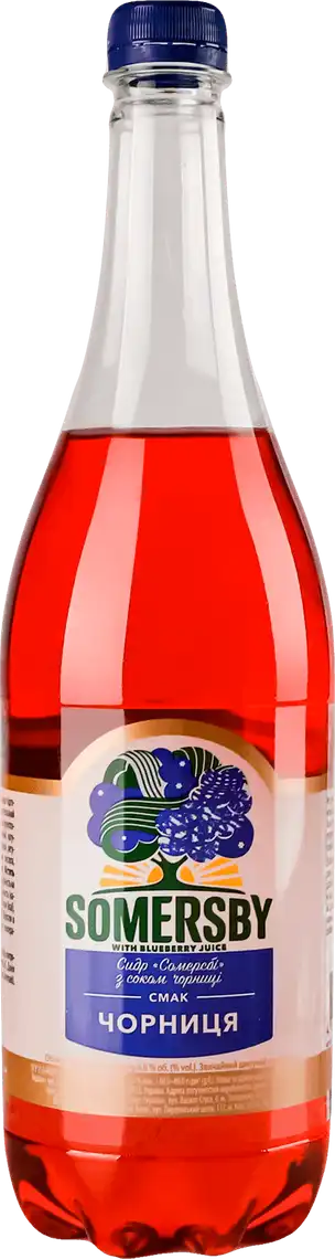 Фото 1 - Сидр Somersby з соком чорниці 4.6% 0.95 л