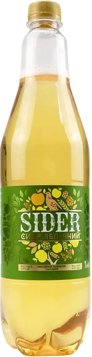 Фото 1 - Сидр Varto Яблучний газований 1 л