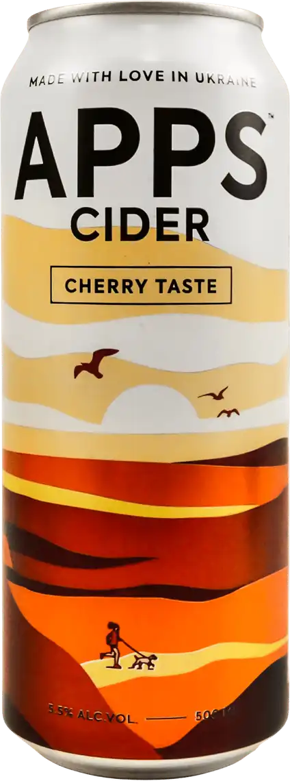 Фото 1 - Сидр APPS Вишня 5.5% 0.5 л