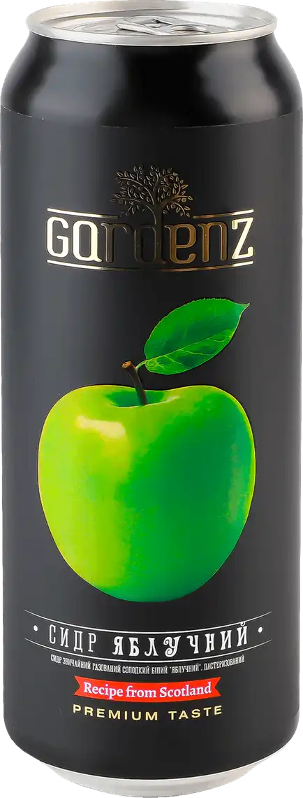 Фото 1 - Сидр GardenZ солодкий Яблучний 5.4% 0.5 л