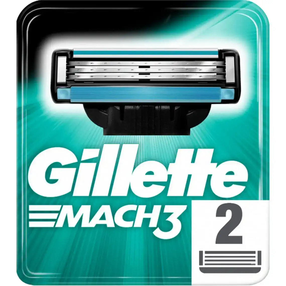 Змінні картриджі Gillette Mach 3 для гоління 2 шт.