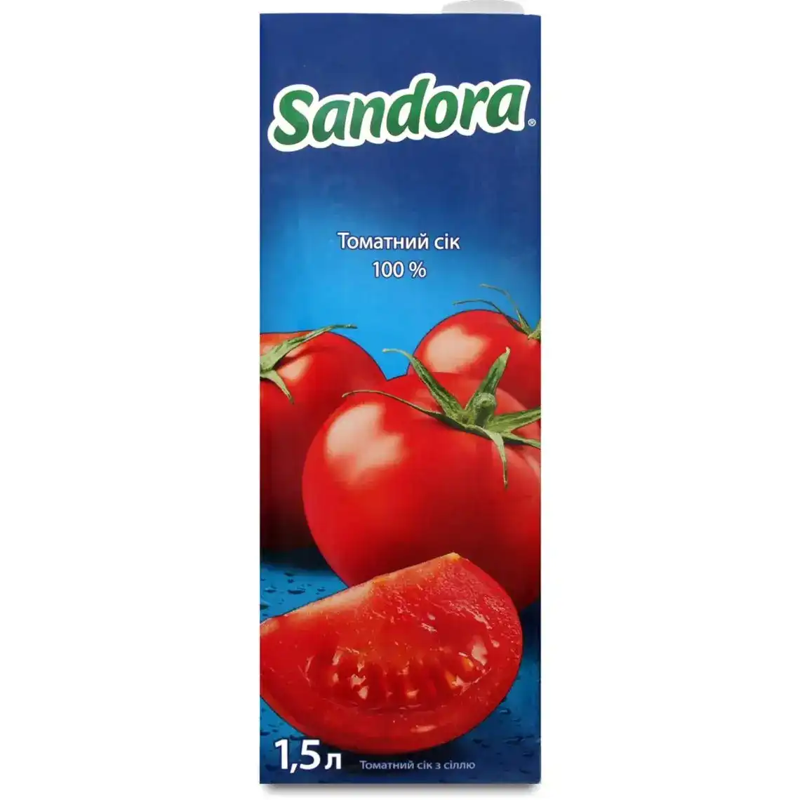 Сік Sandora томатний з сіллю 1,5 л