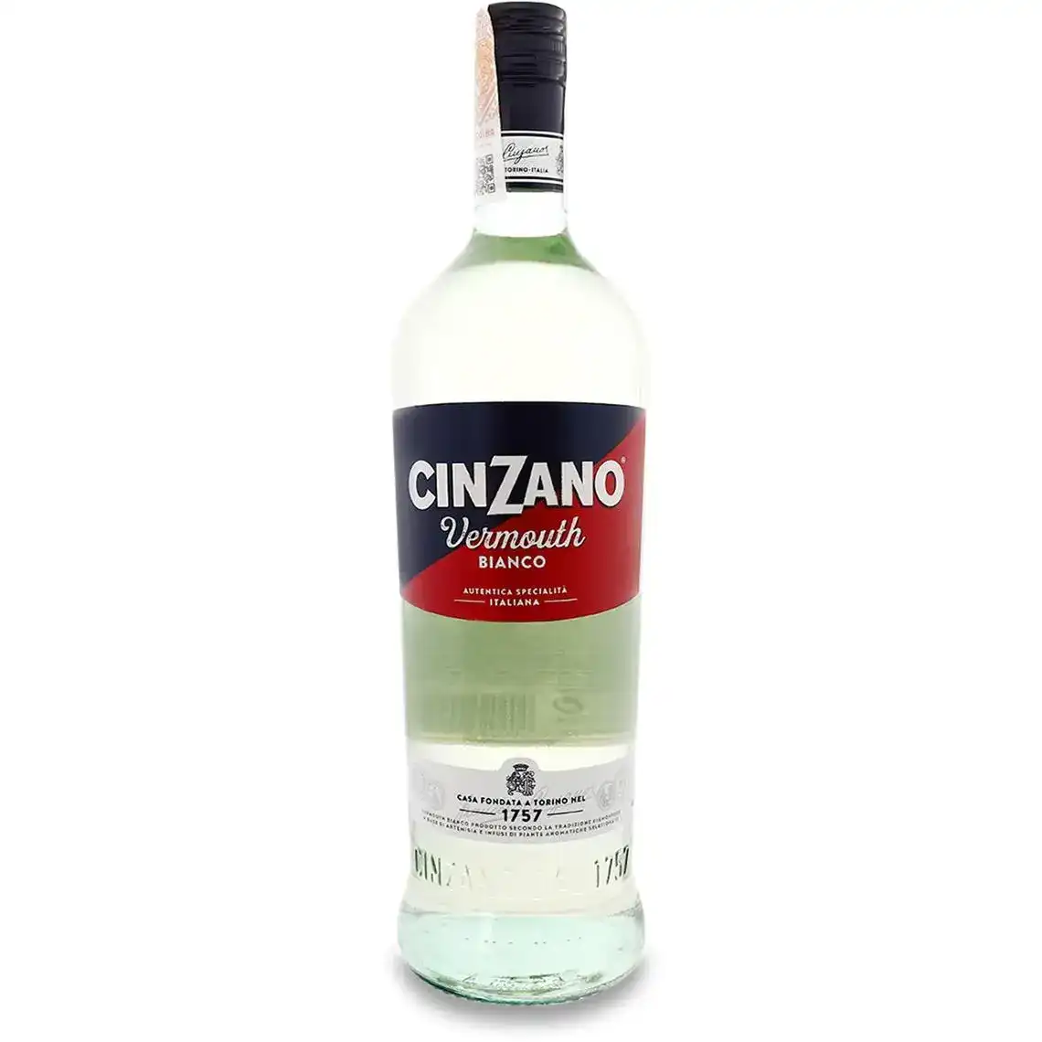 Вермут Cinzano Bianco напівсолодкий 15% 1 л