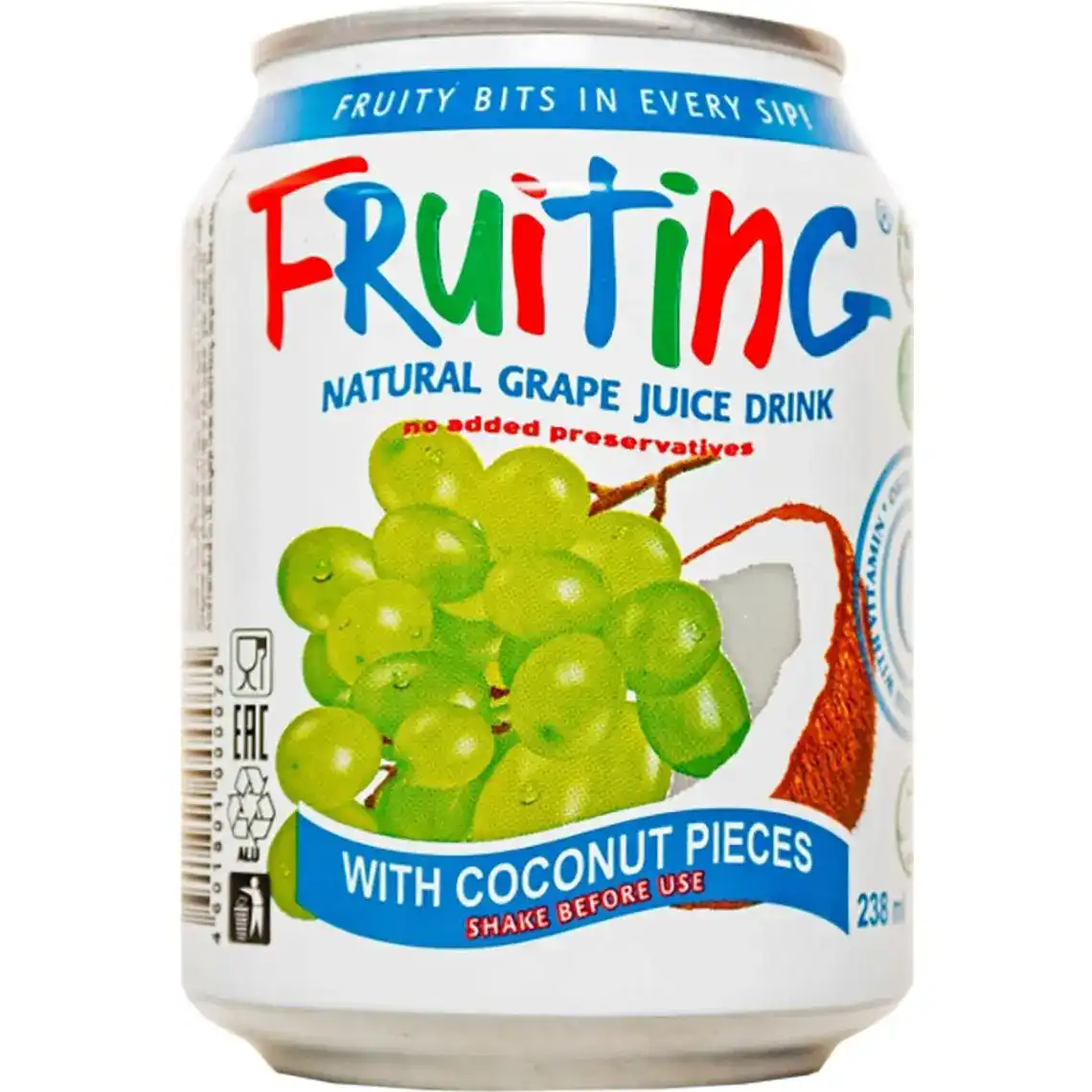 Напій Fruiting Виноград з кокосом негазіровнний сокосодержащий 0.238 л