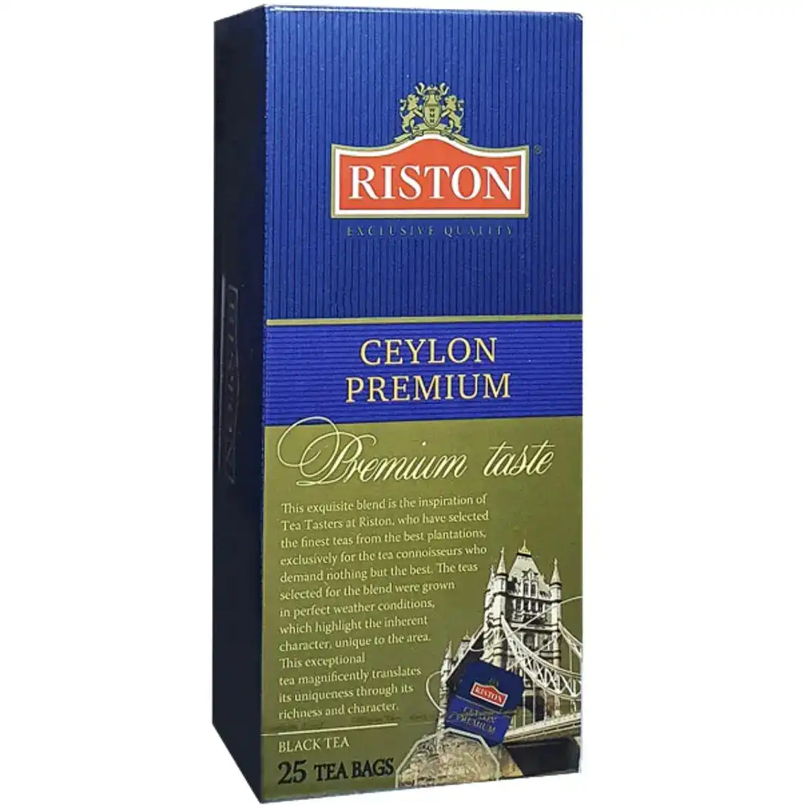 Чай Riston Premium чорний 25 пакетів по 2 г