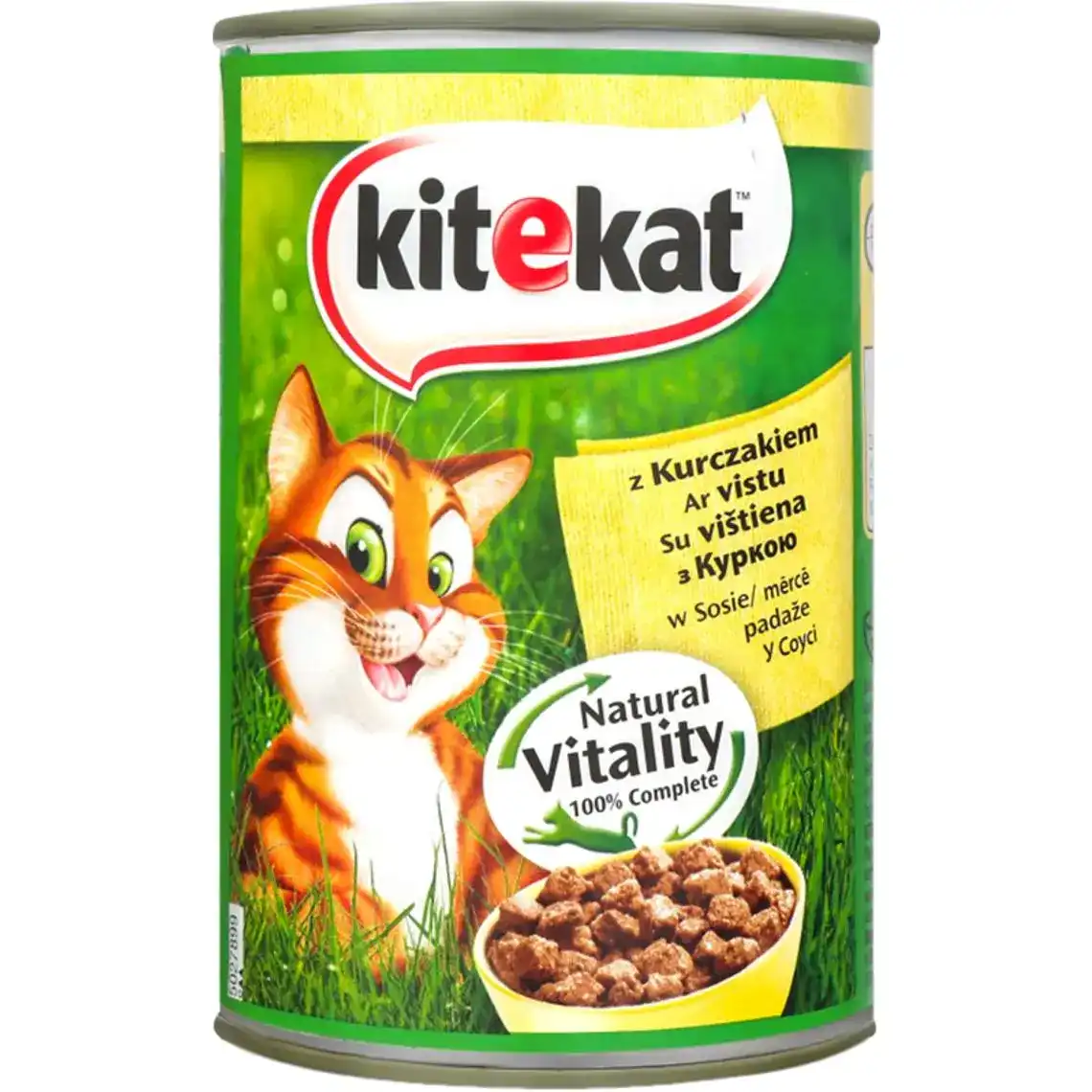 Консервований корм для котів Kitekat з куркою 400 г