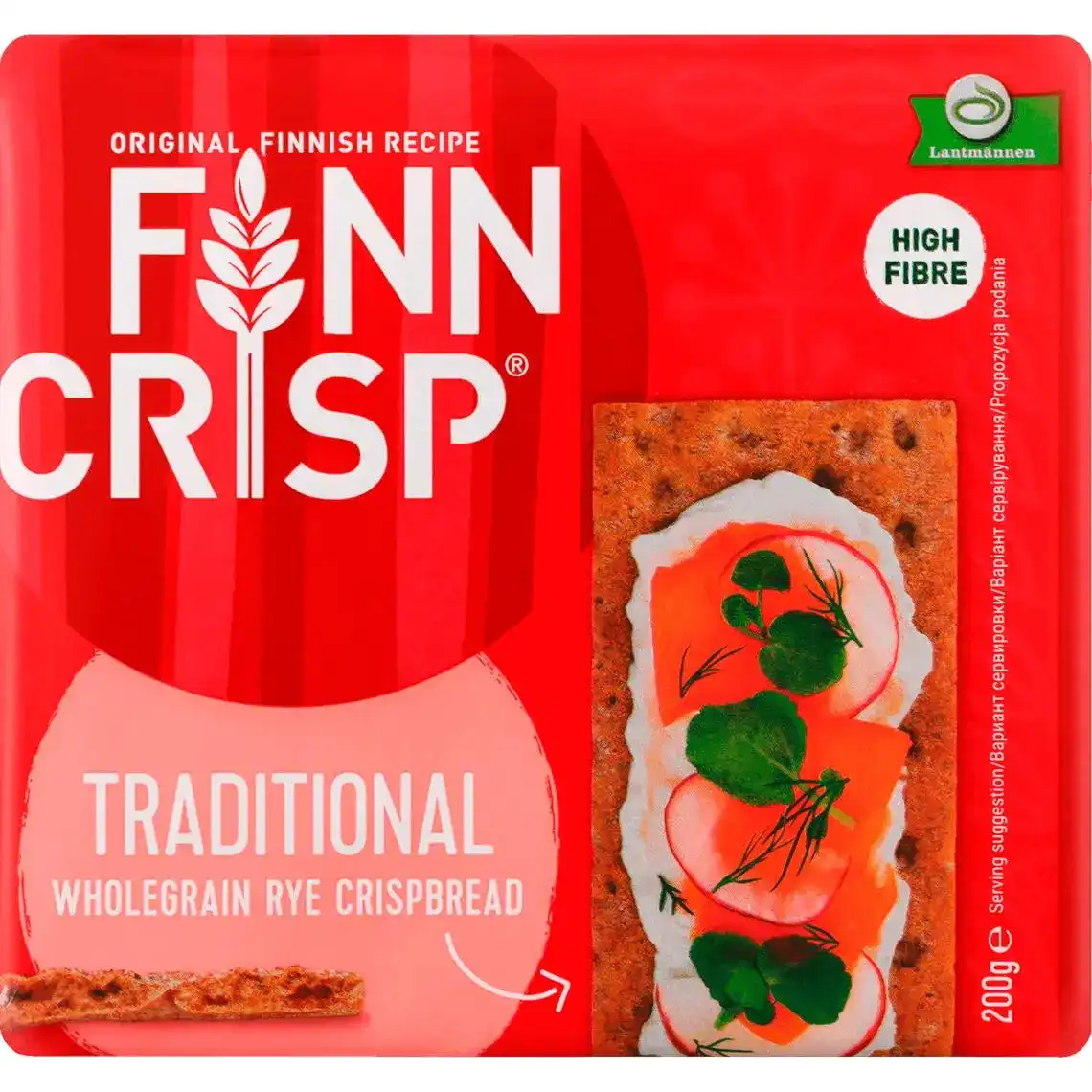 Хлібці Finn Crisp Traditional житні з висівками 200 г