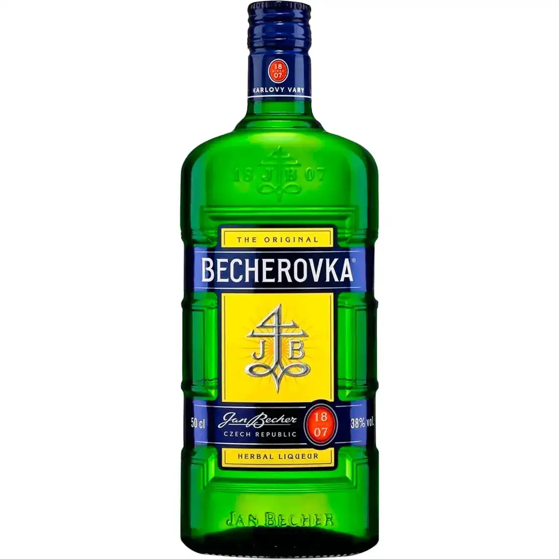 Фото 1 - Лікерна настоянка на травах Becherovka 38% 0.5 л