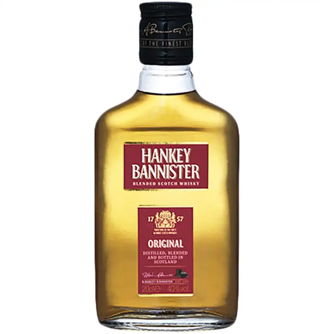 Віскі Hankey Bannister Original купажований 3 роки витримки 40% 0.2 л