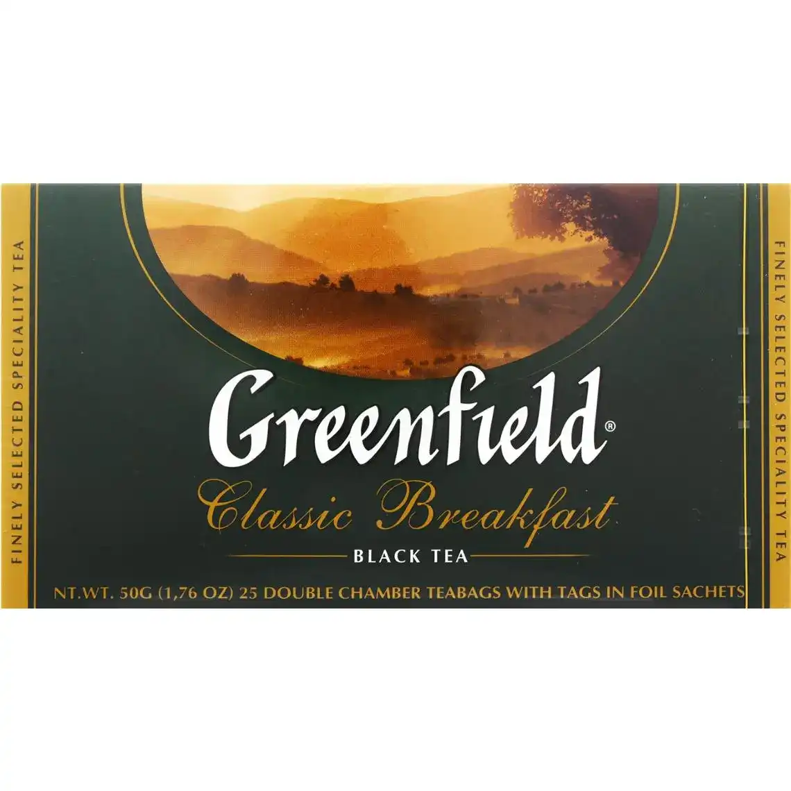 Чай Greenfield Classic Breakfast чорний 25 пакетів по 2 г