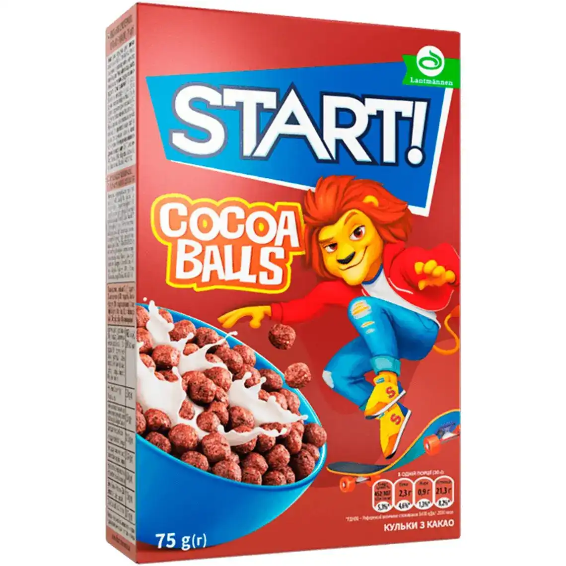 Сухий сніданок Start кульки з какао 75 г