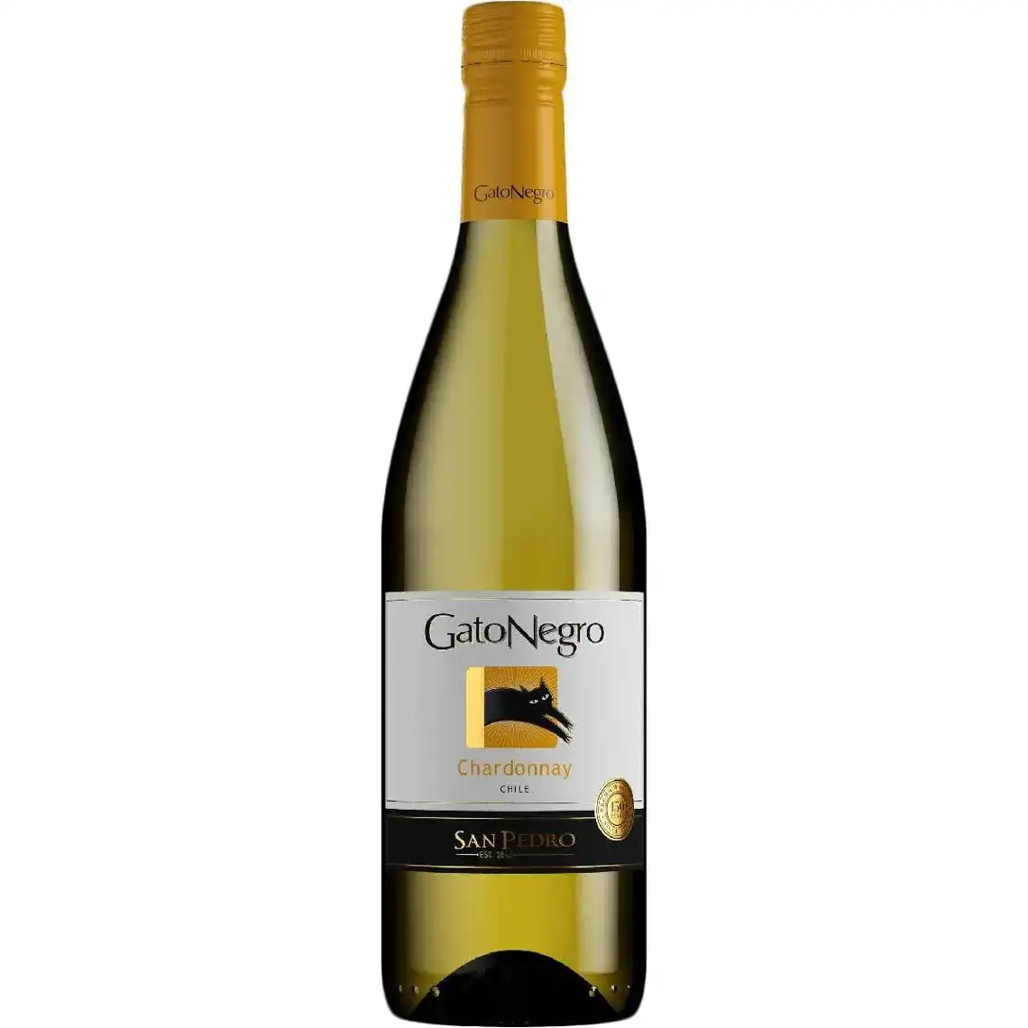 Вино Gato Negro Chardonnay біле сухе 0.75 л