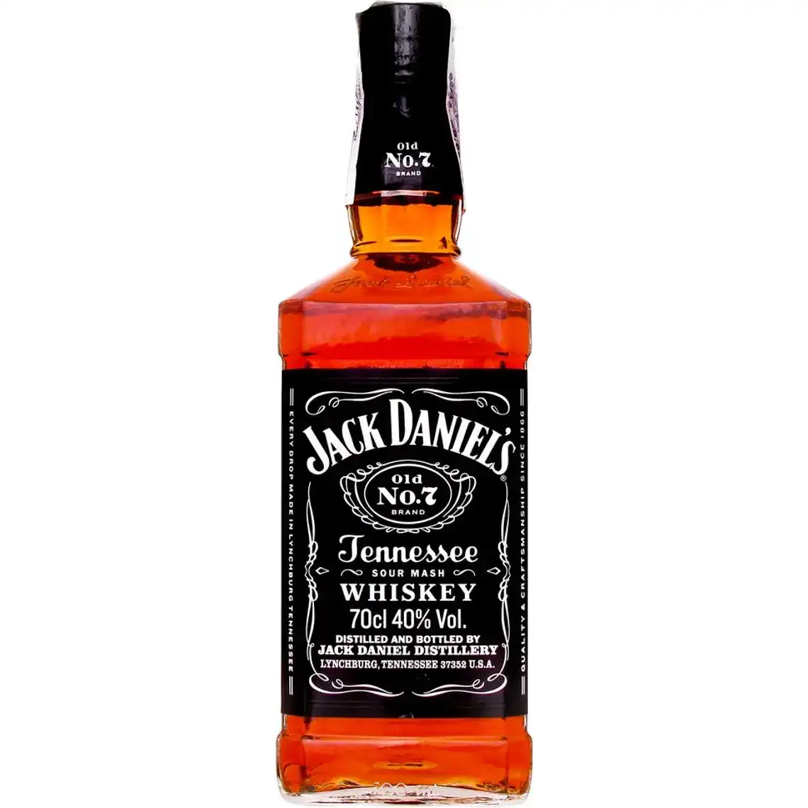 Фото 1 - Віскі Jack Daniel's Old No.7 Теннессі 40% 0.7 л
