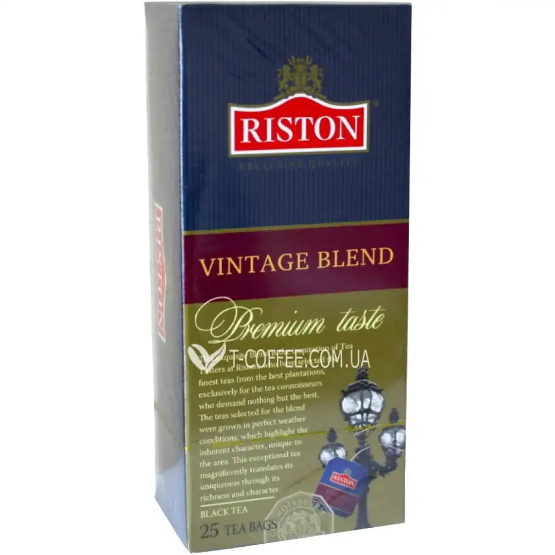 Чай Riston Vintage Blend чорний 25 пакетів по 1,8 г