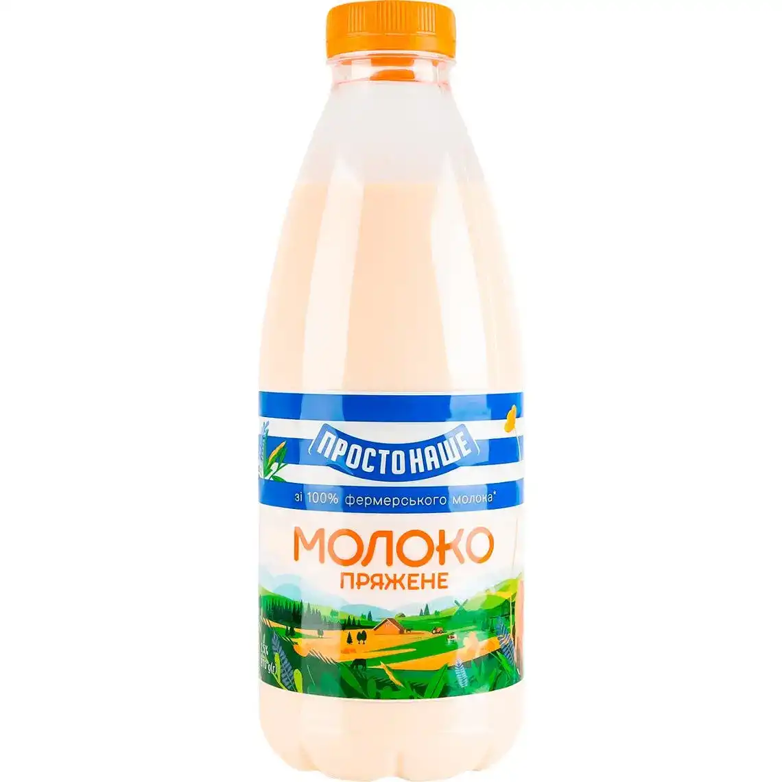 Молоко ПростоНаше 2.5% пряжене 870 г