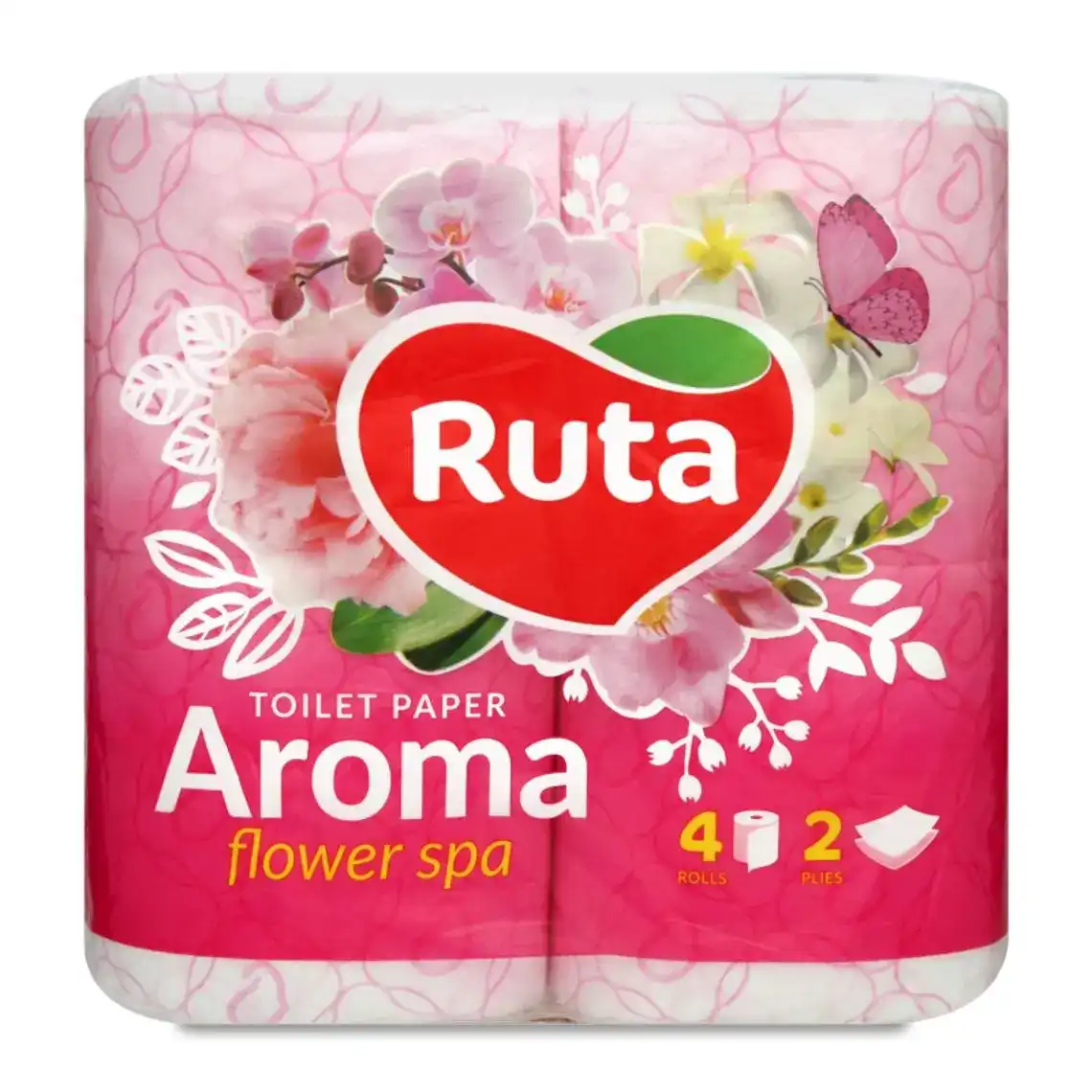 Папір туалетний Ruta Aroma рожевий 4 шт