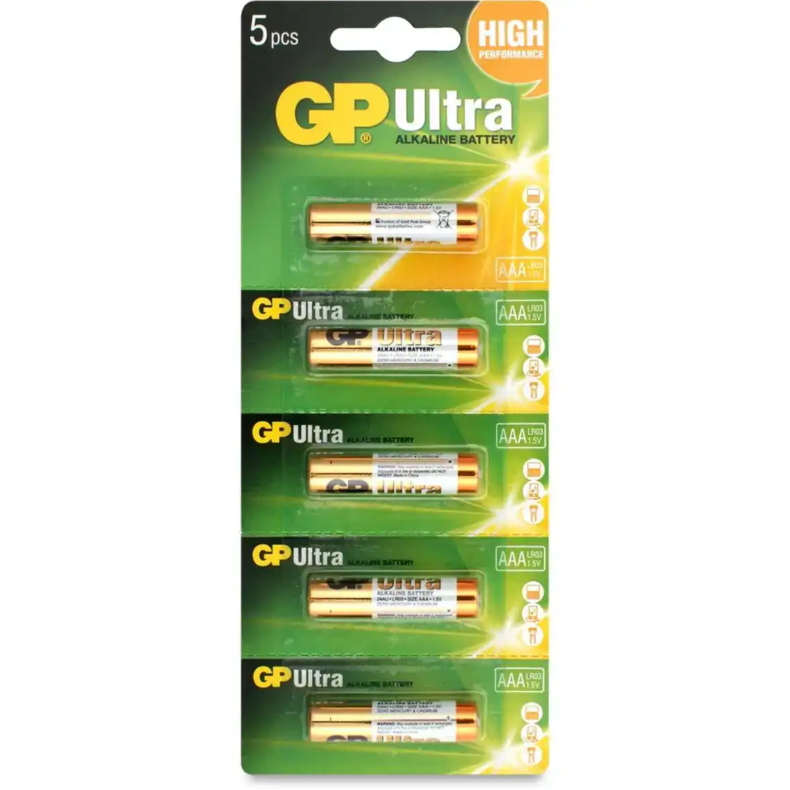 Батарейка GP Ultra Alkaline AAA 24AU-U2 LR03
