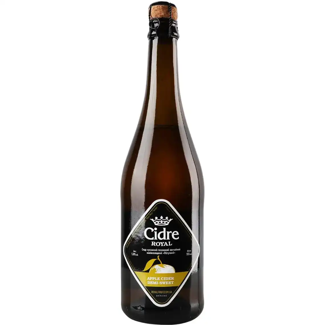 Сидр Cidre Royal напівсолодкий Яблучний 5% 0.7 л