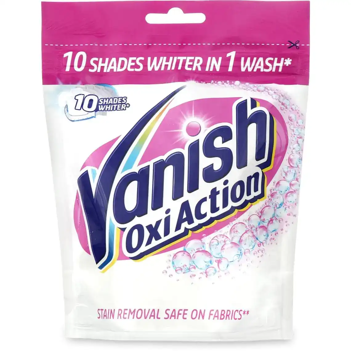 Засіб Vanish Oxi Action Кришталева Білизна для видалення плям і відбілювач для тканин порошкоподібний 300 г