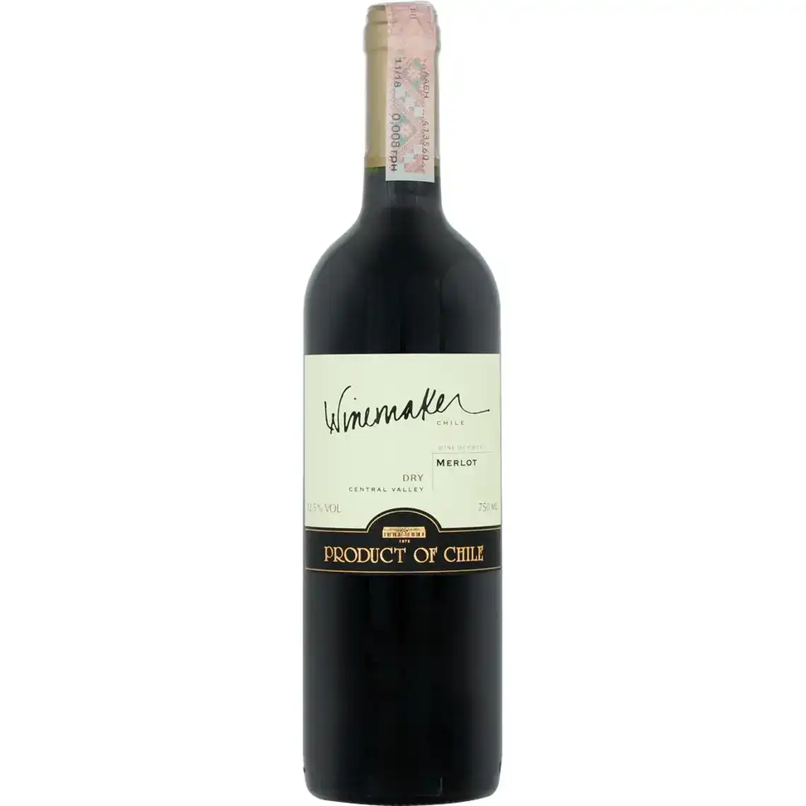 Вино Winemaker Merlot червоне сухе 0.75 л