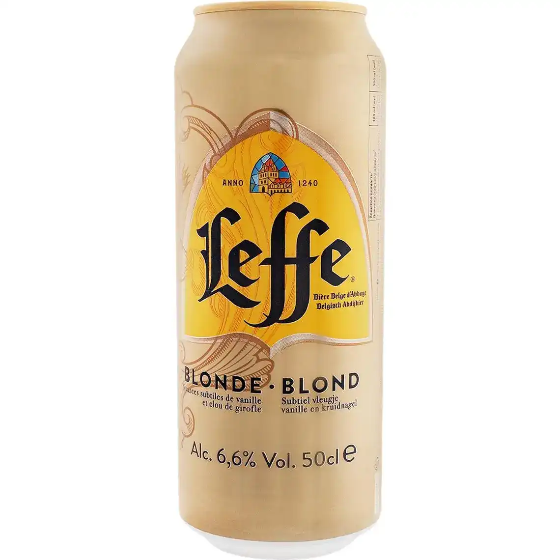 Пиво Leffe Blonde світле фільтроване 6.6% 0.5 л