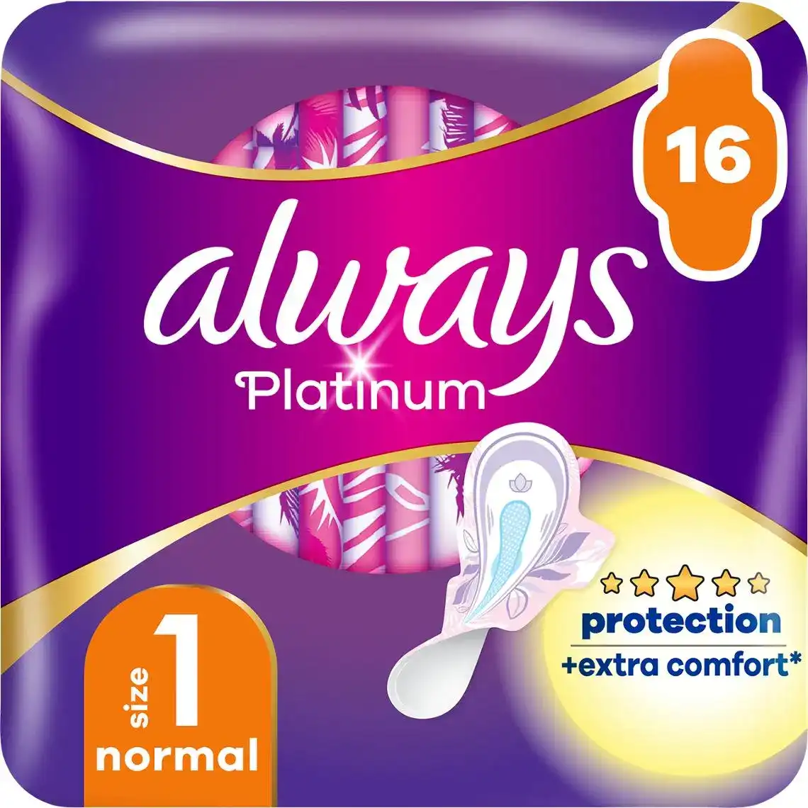 Прокладки гігієнічні Always Platinum Ultra нормал плюс 16 шт.