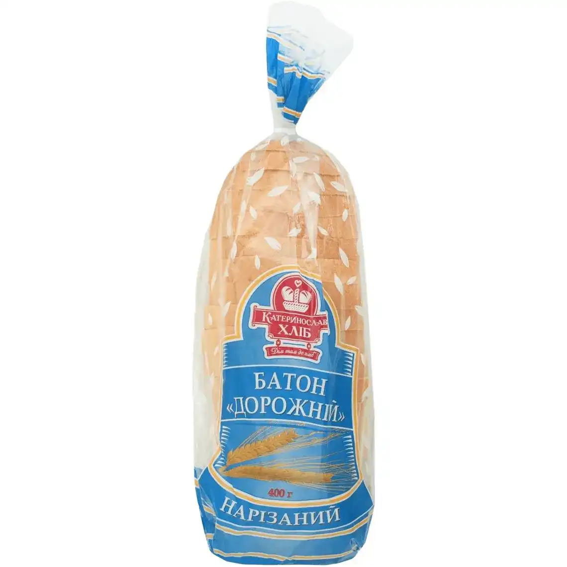 Батон Катеринославхліб Дорожний пшеничный нарезной 400 г