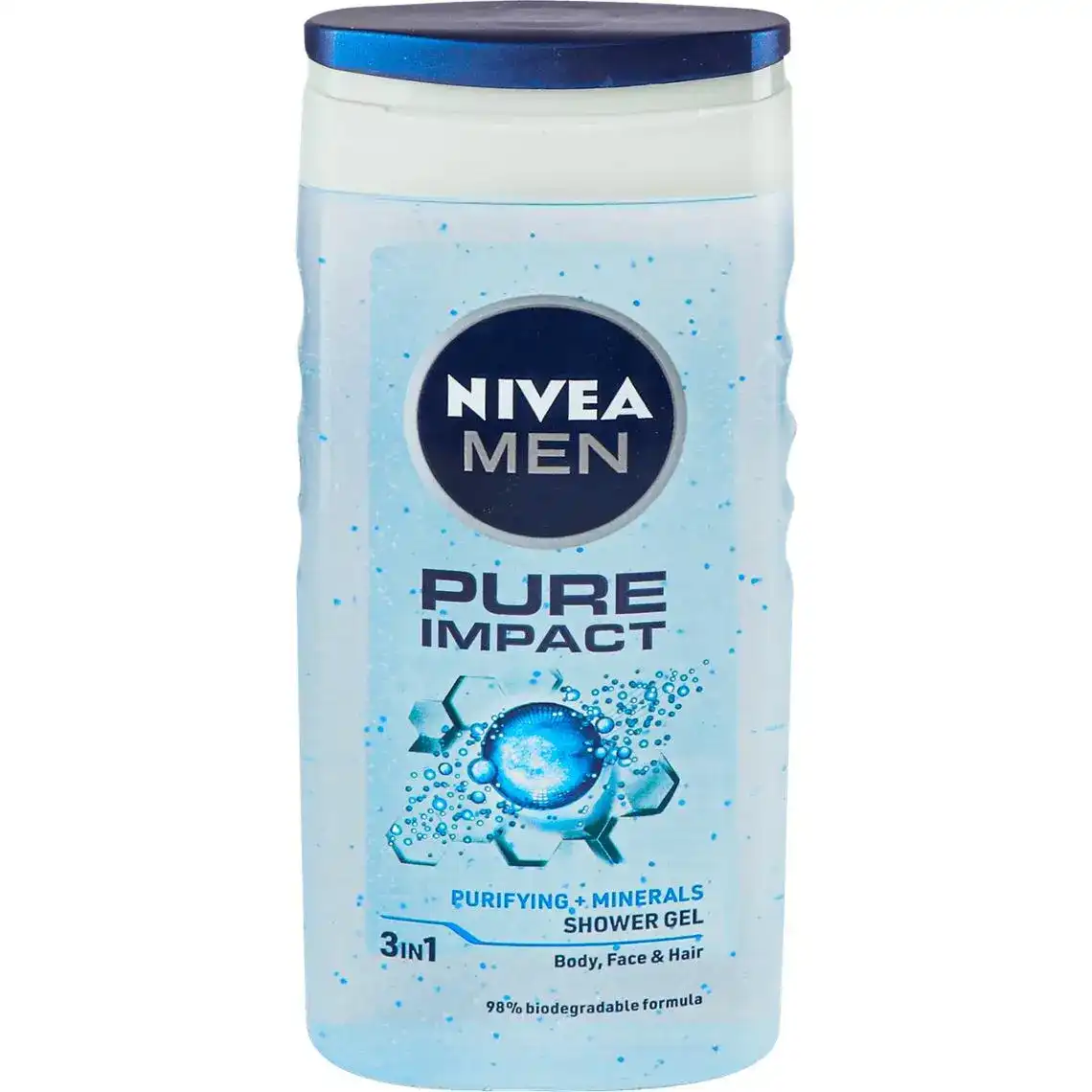 Гель для душа NIVEA Men Заряд чистоти з очисними мікрочастинками 250 мл
