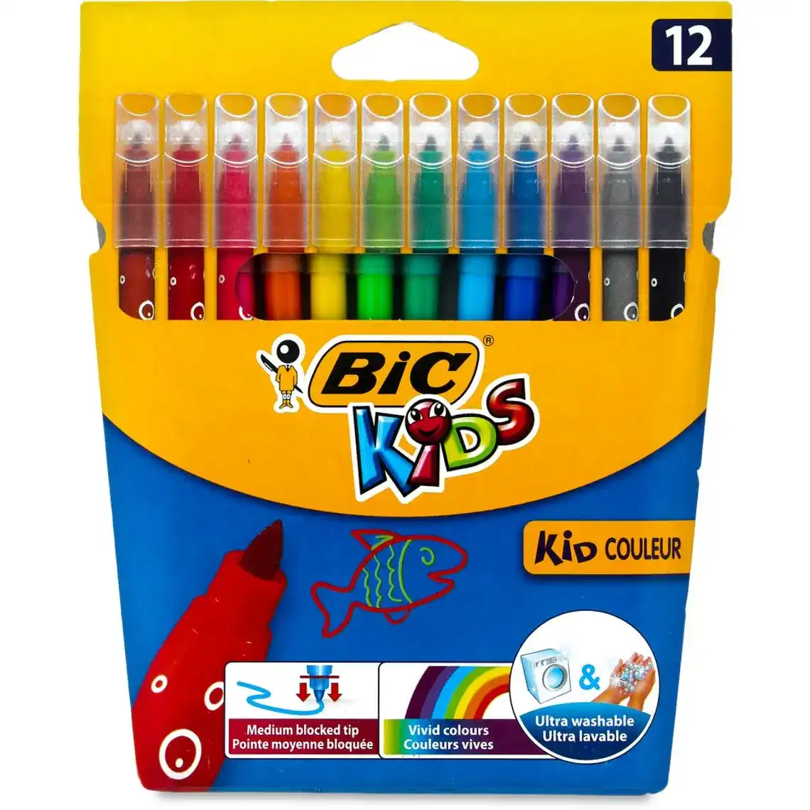 Фломастери Bic Kids Couleur 12 кольорів